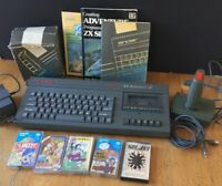 Sinclair ZX Spectrum +2 w/ Joystick, 5 Games, Manuals, Power Supply + Cables